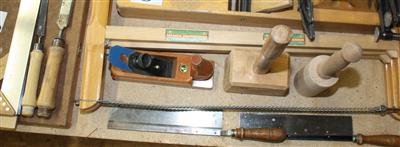 Konvolut Tischlerwerkzeug: - Maschinen zur Holzbearbeitung