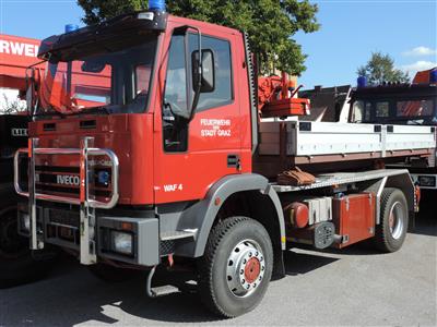 LKW Hakenzuggerät für Contrainertransport Iveco 135E23, rot (Ausführung Feuerwehr) - Motorová vozidla a technika