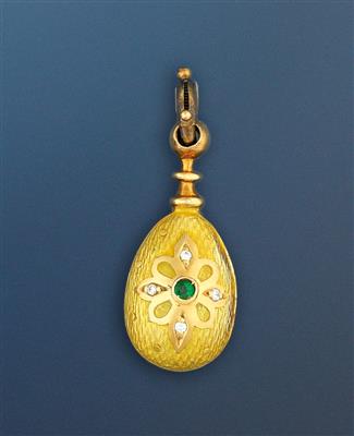 Fabergé-Ei-Anhänger - Arte e oggetti d'arte, gioielli