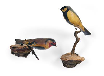 2 Vogelfiguren - Art, antiques and jewellery