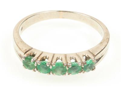 Smaragd Damenring - Um?ní, starožitnosti, šperky