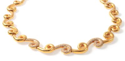 Brillantcollier zus. 1,80 ct - Arte, antiquariato e gioielli