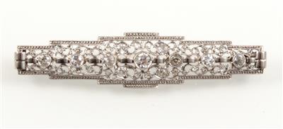 Diamantbrosche zus. ca.1,2 ct - Arte, antiquariato e gioielli