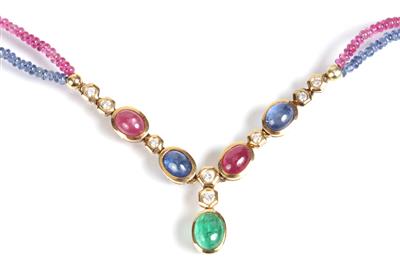 Brillantcollier zusammen ca. 0,50 ct - Antiques, art and jewellery