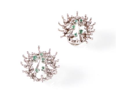 Smaragd Ohrclipse - Arte, antiquariato e gioielli