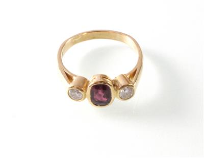 Brillant-Rubin(Damen) ring - Antiques, art and jewellery