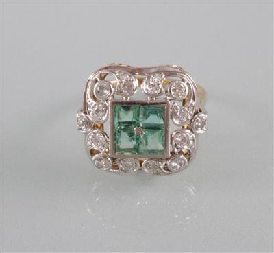 Diamant- Schmuckstein(damen) ring - Art, antiques and jewellery
