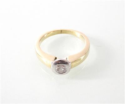 Brillant-Solitär (Damen) ring - Umění, starožitnosti a šperky