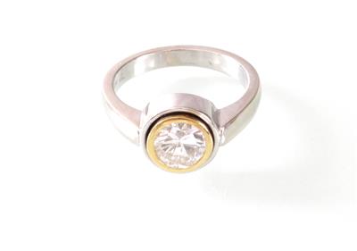 Brillantsolitär (Damen) ring - Umění, starožitnosti a šperky
