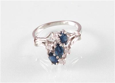 Brillant Saphir (Damen) ring - Kunst, Antiquitäten und Schmuck