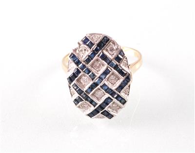 Saphir Brillant (Damen) ring - Arte, antiquariato e gioielli