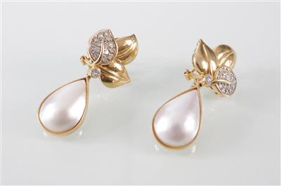 Brillant Diamant Ohrgehänge - Kunst, Antiquitäten und Schmuck