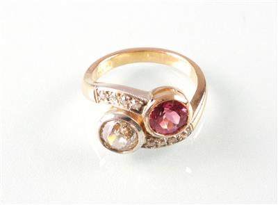 Diamant Rubin (Damen) ring - Kunst, Antiquitäten und Schmuck