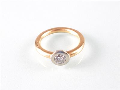 Brillantsolitär (Damen) ring - Arte, antiquariato e gioielli