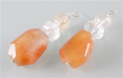Quarz Bergkristall Ohrgehänge - Arte, antiquariato e gioielli