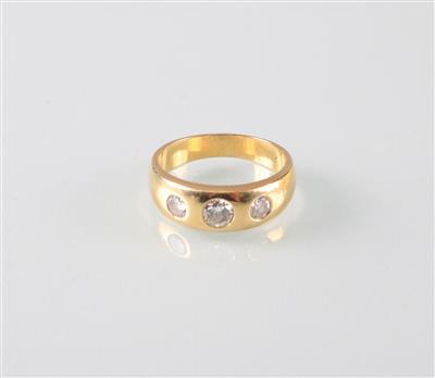 Brillantring zus. ca.0,45 ct - Art, antiques and jewellery