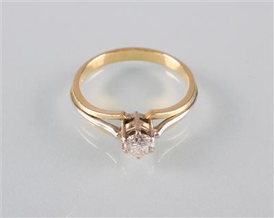 Brillantsolitärring ca.0,45 ct - Antiques, art and jewellery