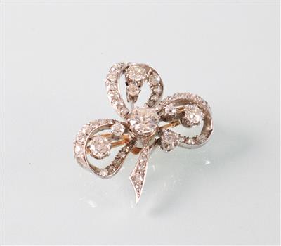 Diamantbrosche ca.3,30 ct - Umění, starožitnosti, šperky