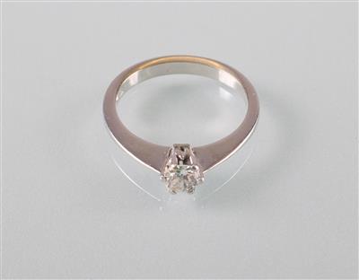 Diamant Solitärring ca. 0,35 ct - Antiques, art and jewellery