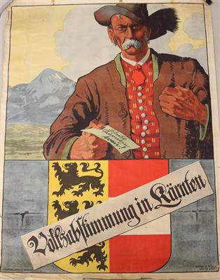 Plakat zur Kärntner Volksabstimmung - Antiques, art and jewellery