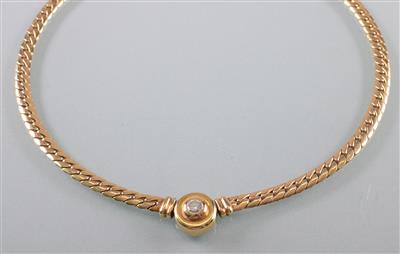 Brillant Collier ca,0,30 ct - Kunst, Antiquitäten und Schmuck