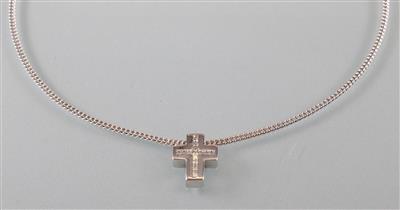 Diamantcollier "Kreuz" - Kunst, Antiquitäten und Schmuck