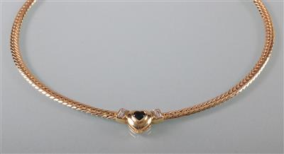 Saphir Diamantcollier - Arte, antiquariato e gioielli