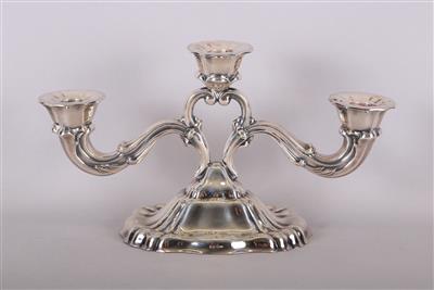 Silberner Kerzenständer 3-flammig - Kunst, Antiquitäten und Schmuck
