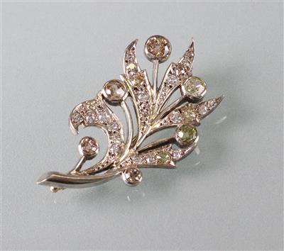 Diamantbrosche zus. ca.1,45 ct - Antiques, art and jewellery