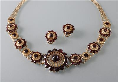 Granat Schmuckgarnitur - Antiques, art and jewellery