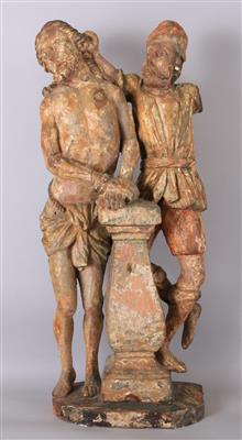 Christus mit Schergen an einer Geißelsäule - Kunst, Antiquitäten und Schmuck