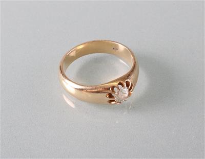 Diamant Soliätrring ca.0,45 ct - Kunst, Antiquitäten und Schmuck