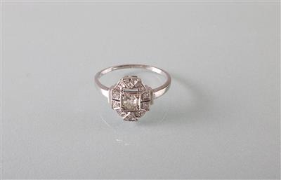 Diamantring zus. ca. 0,65 ct - Antiques, art and jewellery