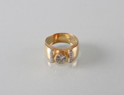 Diamant Brillantring zus. ca. 1,10 ct - Umění, starožitnosti, šperky