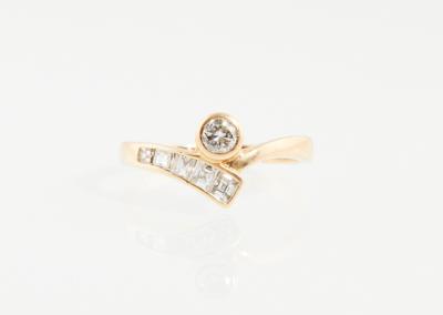 Brillant Diamantring zus. ca. 0,40 ct - Arte, antiquariato e gioielli