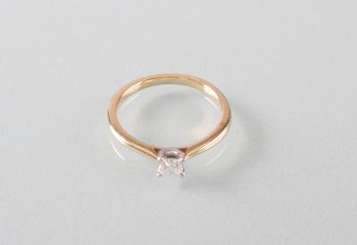 Diamantring 0,17 ct (grav.) - Antiques, art and jewellery