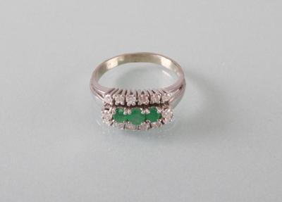 Diamant Smaragdring - Kunst,Antiquitäten und Schmuck
