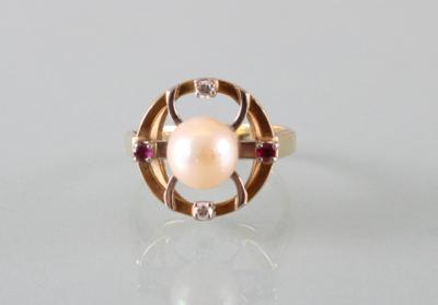 Brillant Rubin Ring - Umělecké starožitnosti a šperky