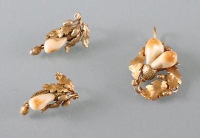 Trachtenschmuckgarnitur mit Grandeln - Umělecké starožitnosti a šperky