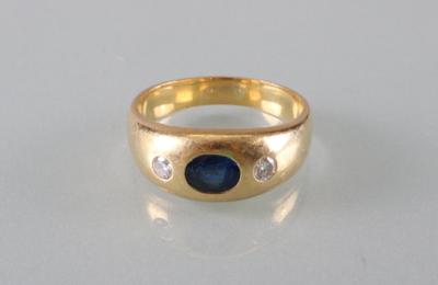 Brillant Saphir Ring - Kunst, Antiquitäten und Schmuck
