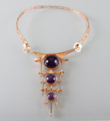 Designcollier mit Amethysten - Art Antiques and Jewelry