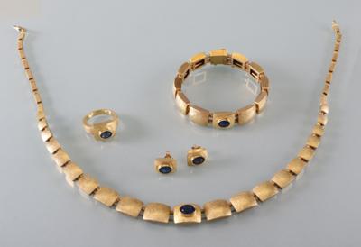 Saphir Schmuckgarnitur zus. ca.6 ct - Art Antiques and Jewelry
