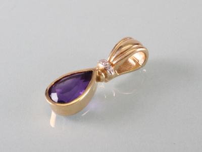 Amethyst Diamantanhänger - Art Antiques and Jewelry