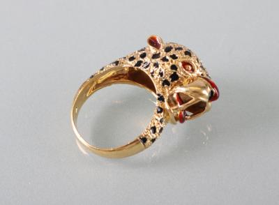 Ring "Raubkatze" - Umělecké starožitnosti a šperky