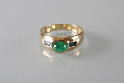 Smaragd Saphirring - Art Antiques and Jewelry