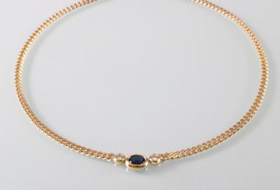 Saphir Brillantcollier - Art Antiques and Jewelry