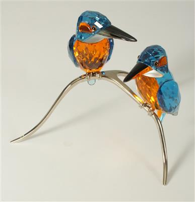 Swarovskifigur Vogelpaar - Art and Antiques, Jewellery