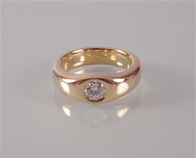 Diamantsolitärring - Antiques, art and jewellery