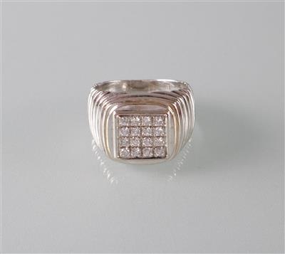 Brillant (Herren) ring - Art, antiques and jewellery