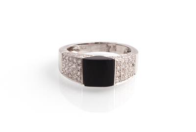 Onyx Brillant Ring - Kunst, Antiquitäten und Schmuck